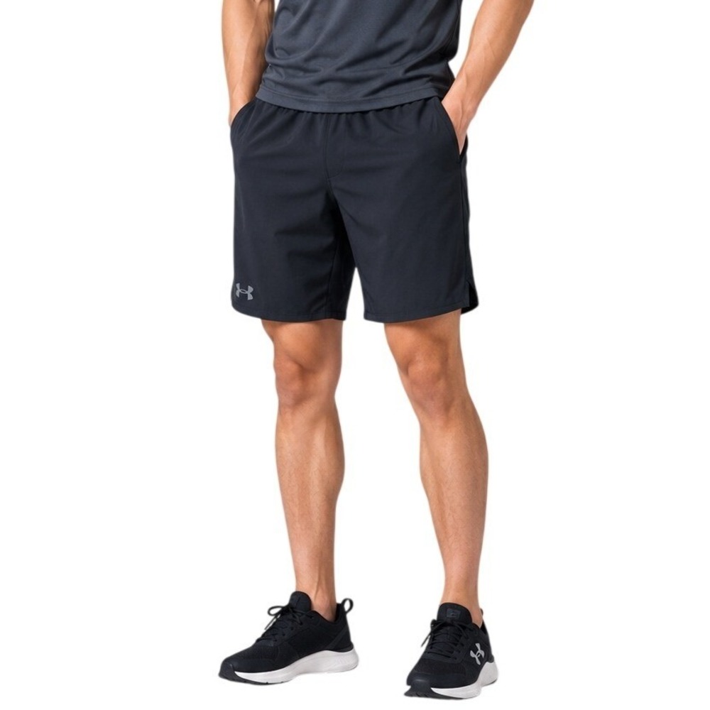 Under Armour Athletic Shorts Mens XL Tall Black Elastic Drawstring Loose Fit